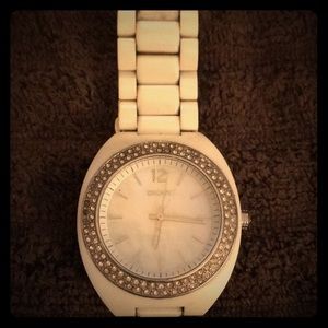 White DKNY watch